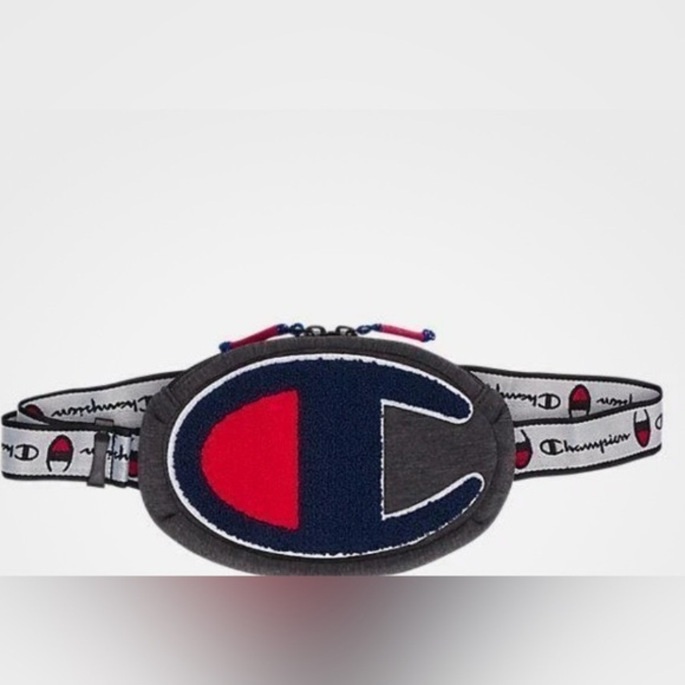 Champion Red and Blue Logo Waist Bag, Champion Waist Bag For Men, Bag For Men.